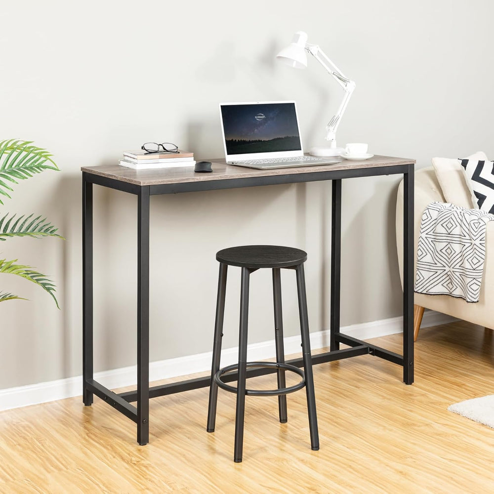 HOOBRO Bar Stools, Set of 2 Bar Chairs, Kitchen Round Height Stools with Foot...