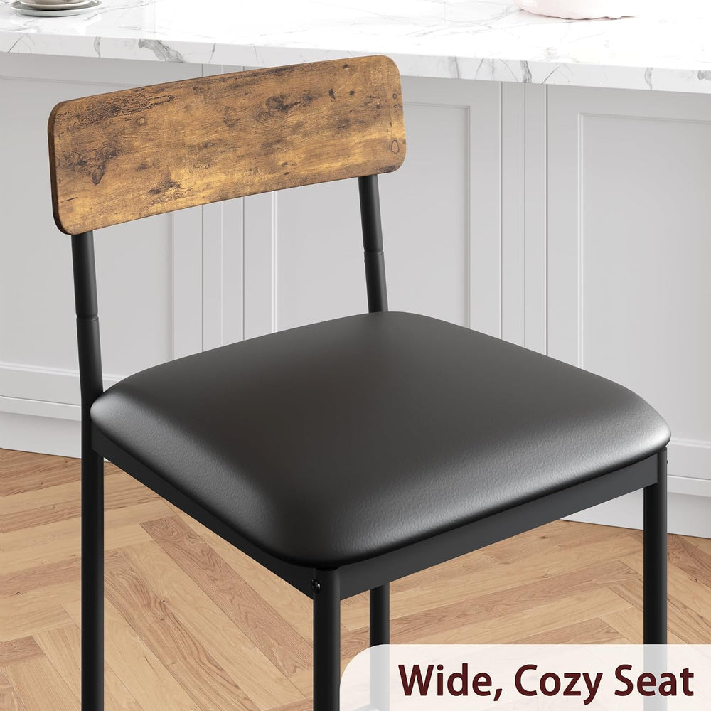 IDEALHOUSE Dining Table Set for 2, Counter Height Kitchen Table and Chairs, B...