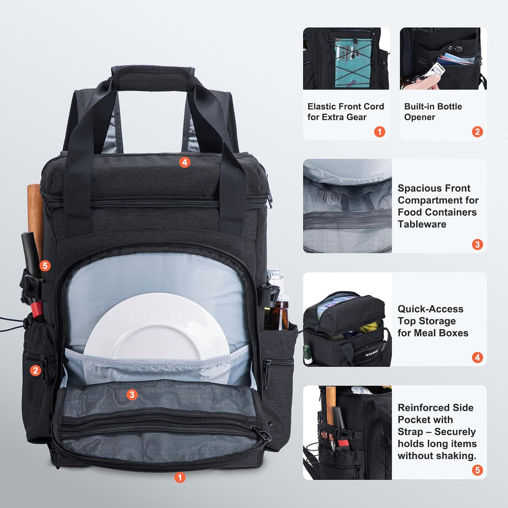 Backpack Coolers Insulated Leak Proof 38cans Soft Insulated Cooler Backpack f...