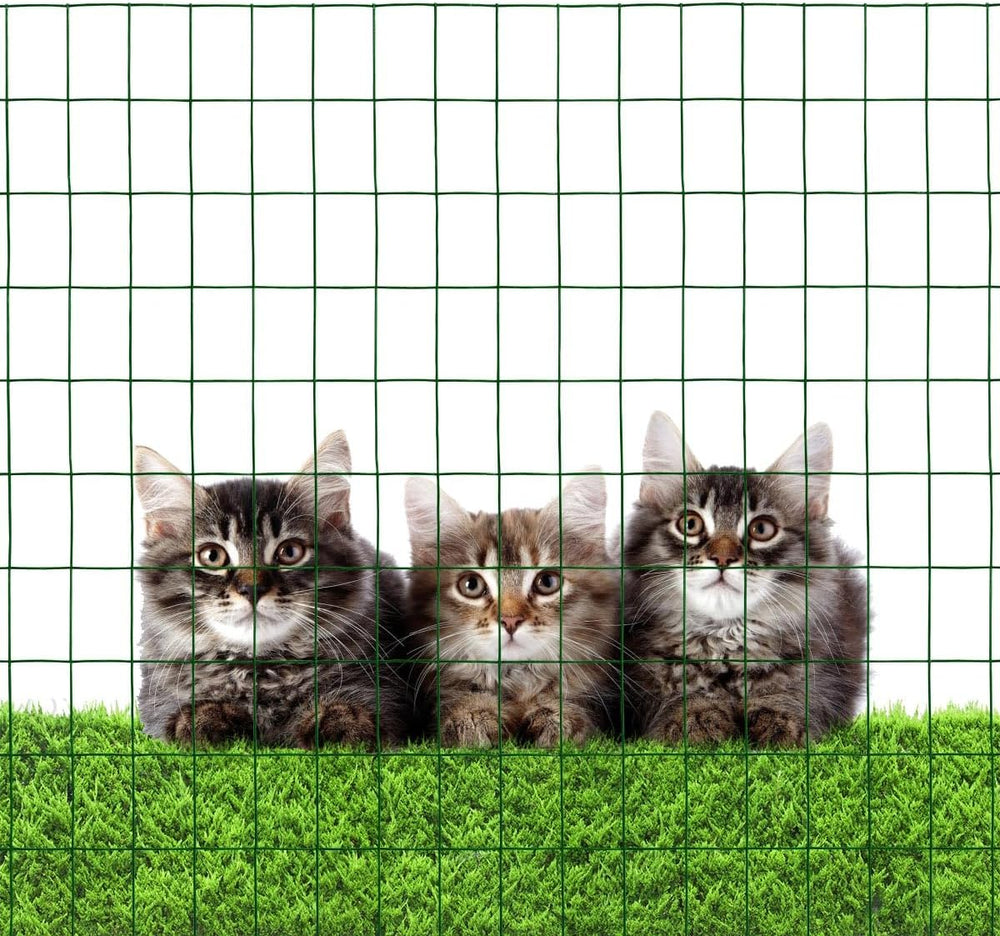 16GA PVC Green 24in x50ft-3in x 2in Welded Wire Mesh Garden Economy Fence