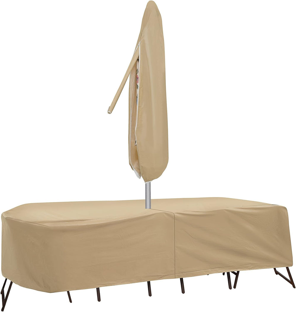 Protective Covers Weatherproof Patio Table and Chair Set Cover, 80 Inch x 96,...