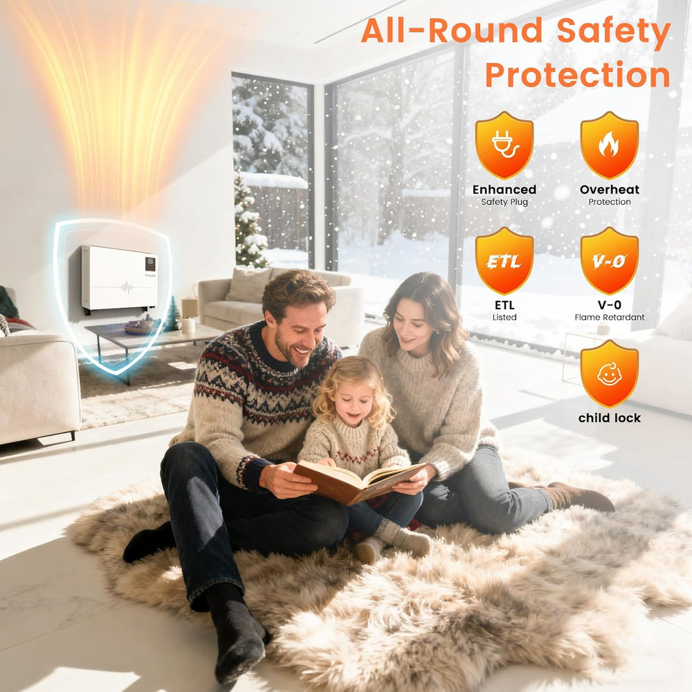Encyclpo Smart Wall Heater with Wireless and Remote Control, 1500W Space Heat...