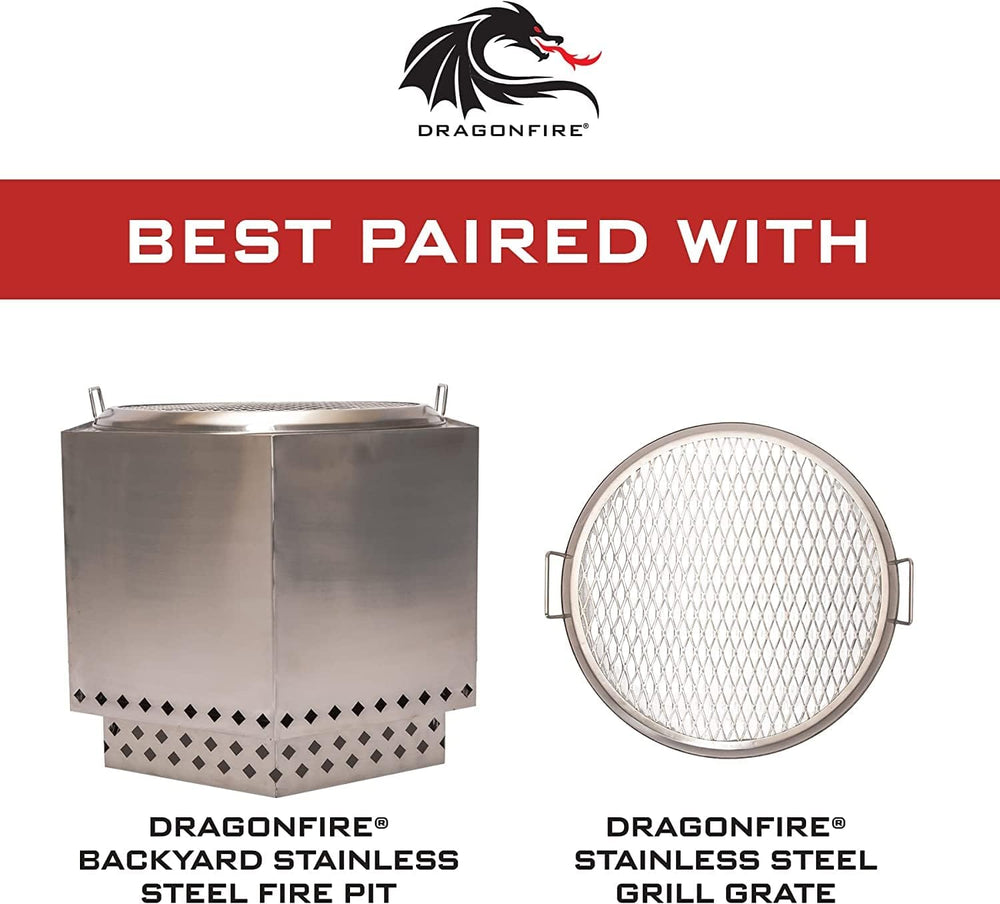 Dragonfire 18.5 Inch Universal Stainless Steel Spark Screen, Durable Mesh Sta...