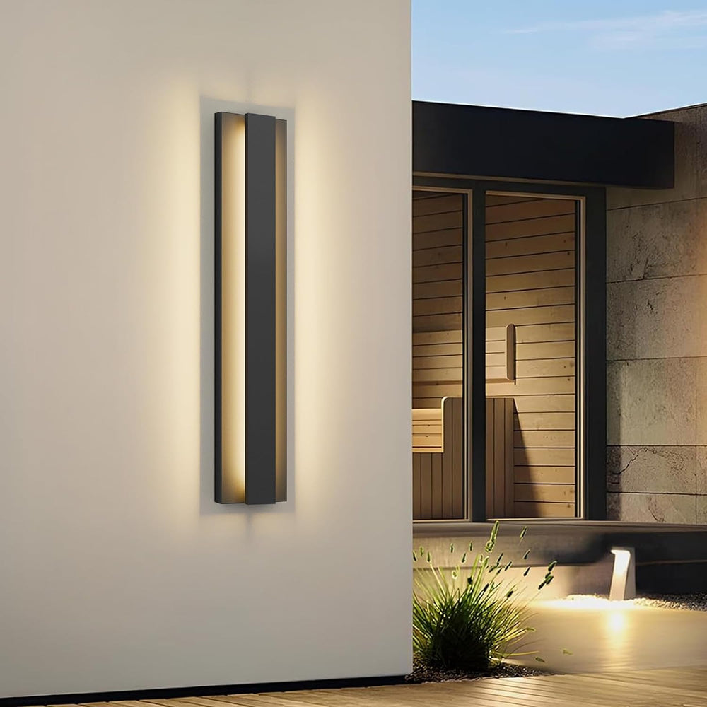 LamQee 23.6 Inch Modern Outdoor Wall Light Exterior Lighting Fixtures, 3000K ...