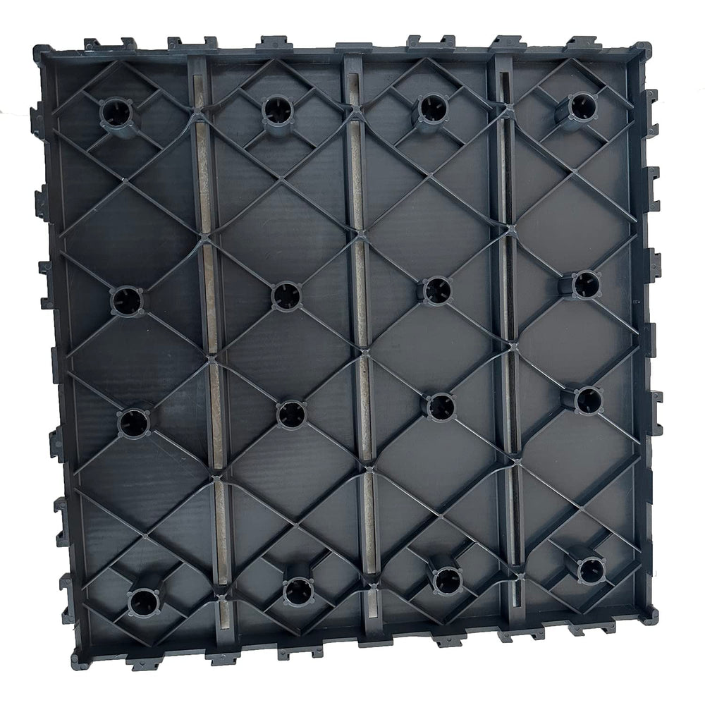 60 sq. ft Plastic Interlocking Deck Tiles,60 PCS Patio Deck Tiles,12"x12...