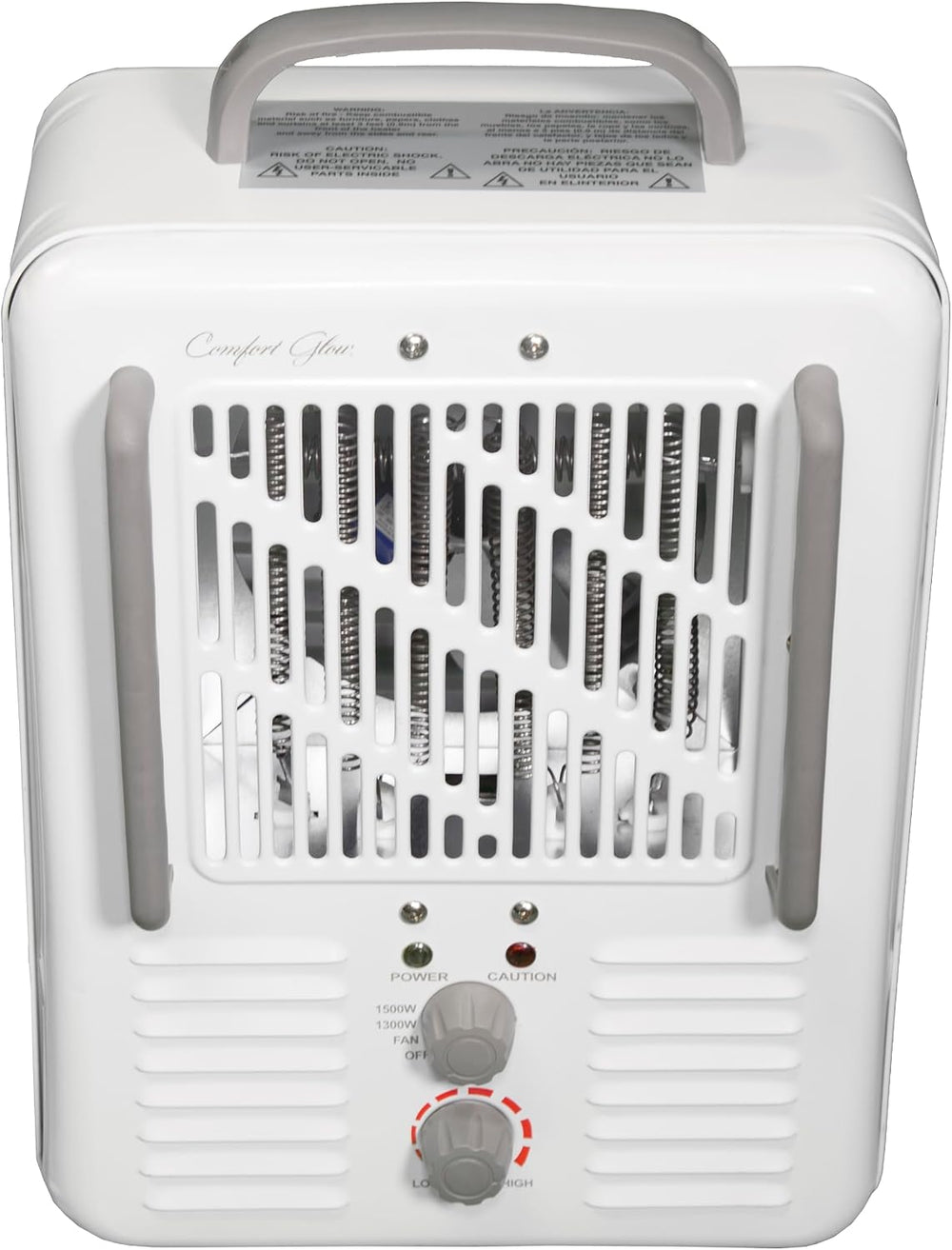 Comfort Glow EUH341 Milkhouse Style Electric Heater 5,200 Btu, White, Length:...