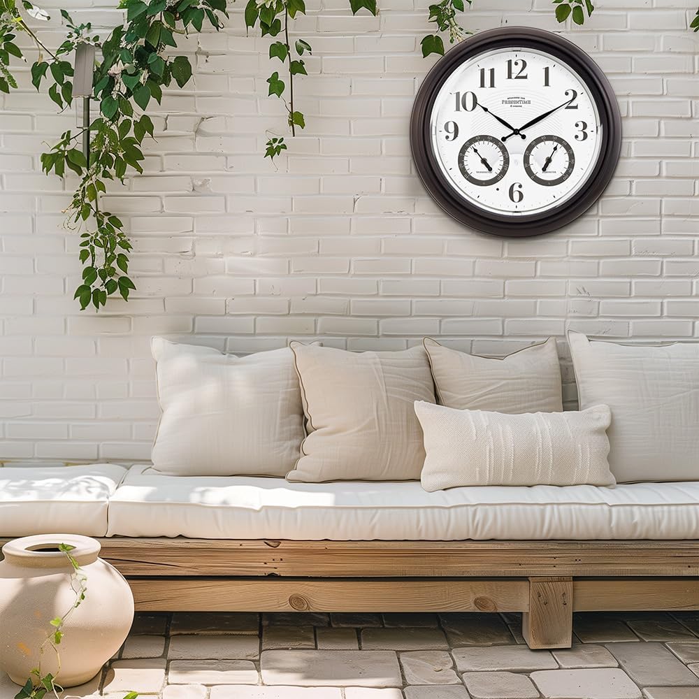 Presentime 18" Illuminated in/Outdoor Clock