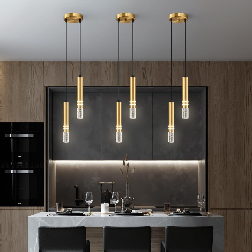 Pendant Lights Kitchen Island, Crystal Pendant Light Fixtures Mini 12W LED Mo...