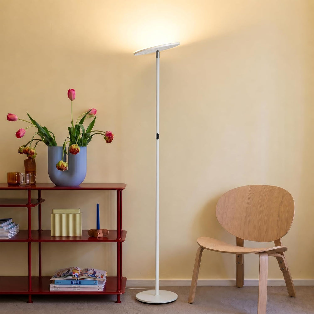 Brightech Sky LED Floor lamp, Torchiere Super Bright Floor Lamp for Living Ro...