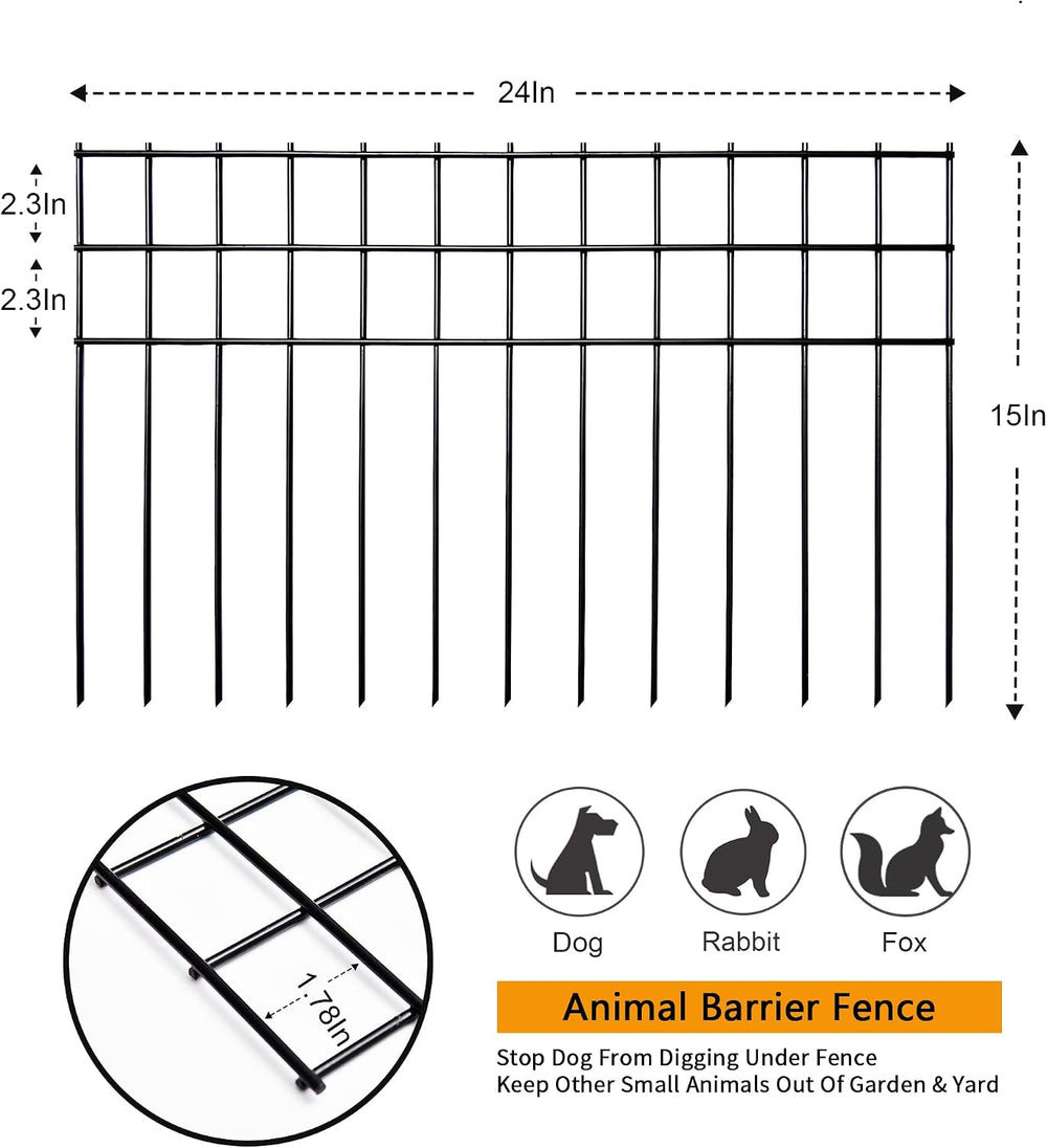 Animal Barrier Fence No Dig, 30FTx15IN Underground Dog Barrier Fence