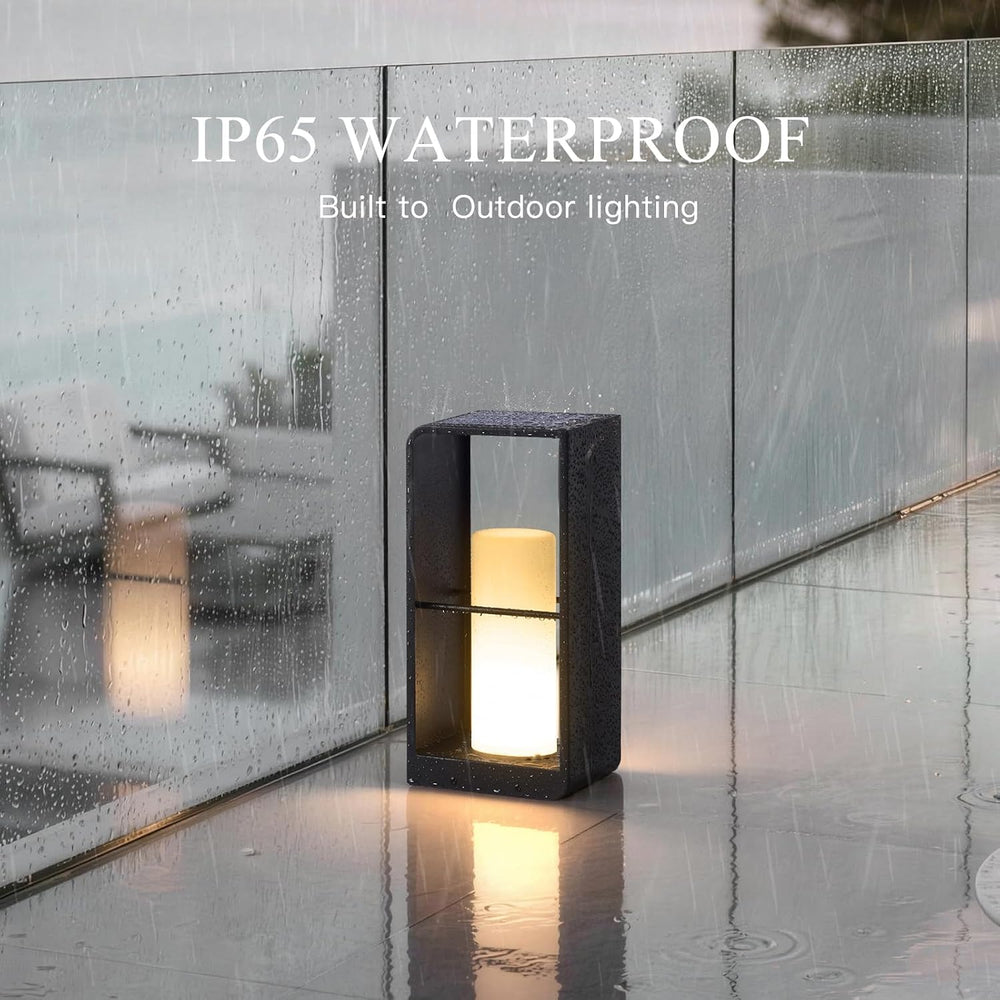 Modern Floor Lamp with Remote, Dusk to Dawn Outdoor Solar Lanterns