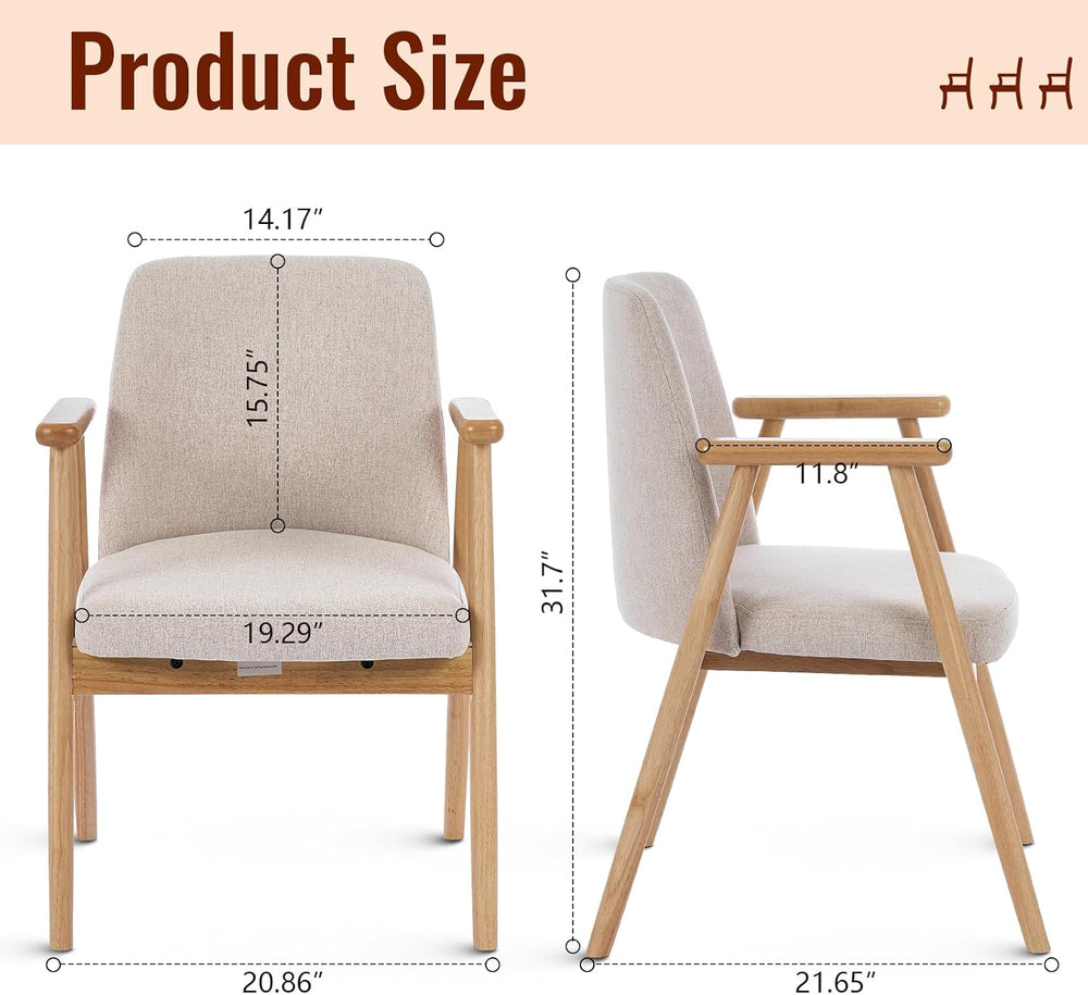 Accent Chair, Mid Century Modern Armchair, Comfy Reading Chair with Soft Seat...