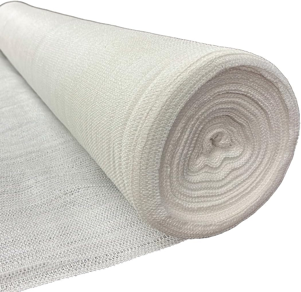 Farm Plastic Supply - White Shade Cloth - 50% - Mesh Fabric for Fence Privacy...
