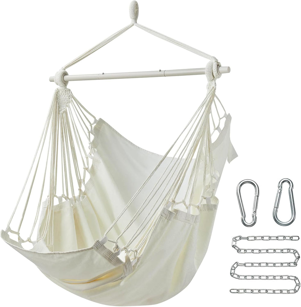 CHULIM Hanging Hammock Chair Swing MAX 500 lbs Outdoor Hanging Chair with Foo...