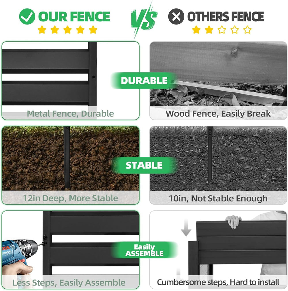 48" H x 38" W (2 Panels) Air Conditioner Fence Screen Trash Can Pri...