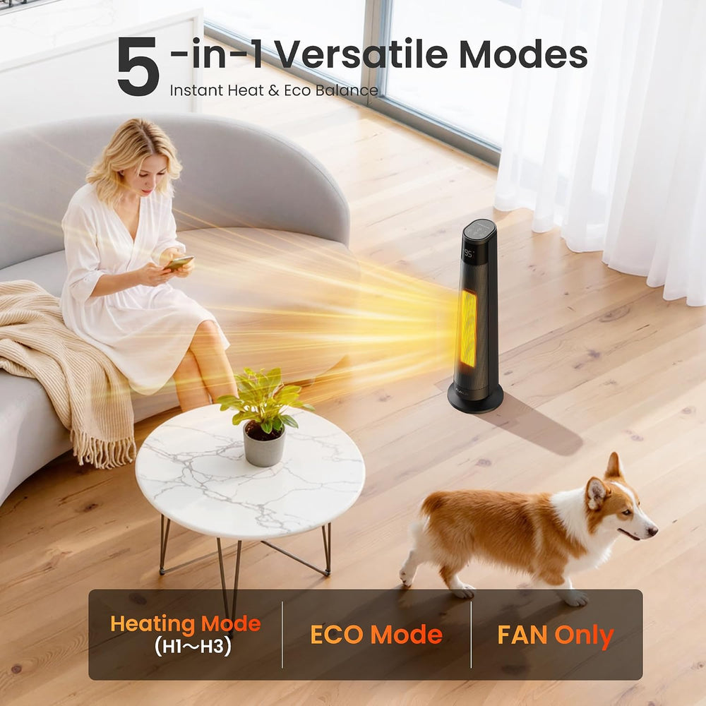 FLANUR 1500W Space Heaters for Indoor Use Large Room, WIFI Electric Heater wi...
