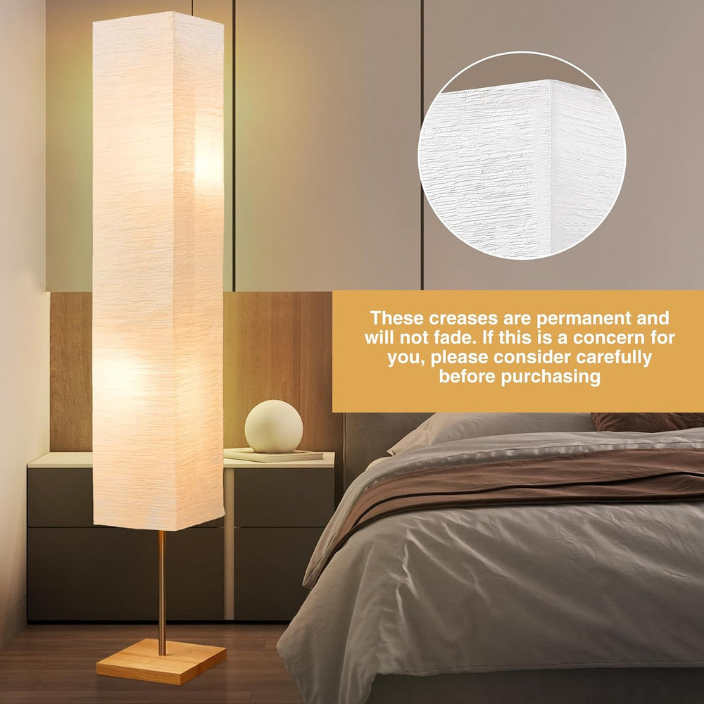 Floor Lamp for Living Room, Standing Lamp for Bedroom Column Tall Lamp