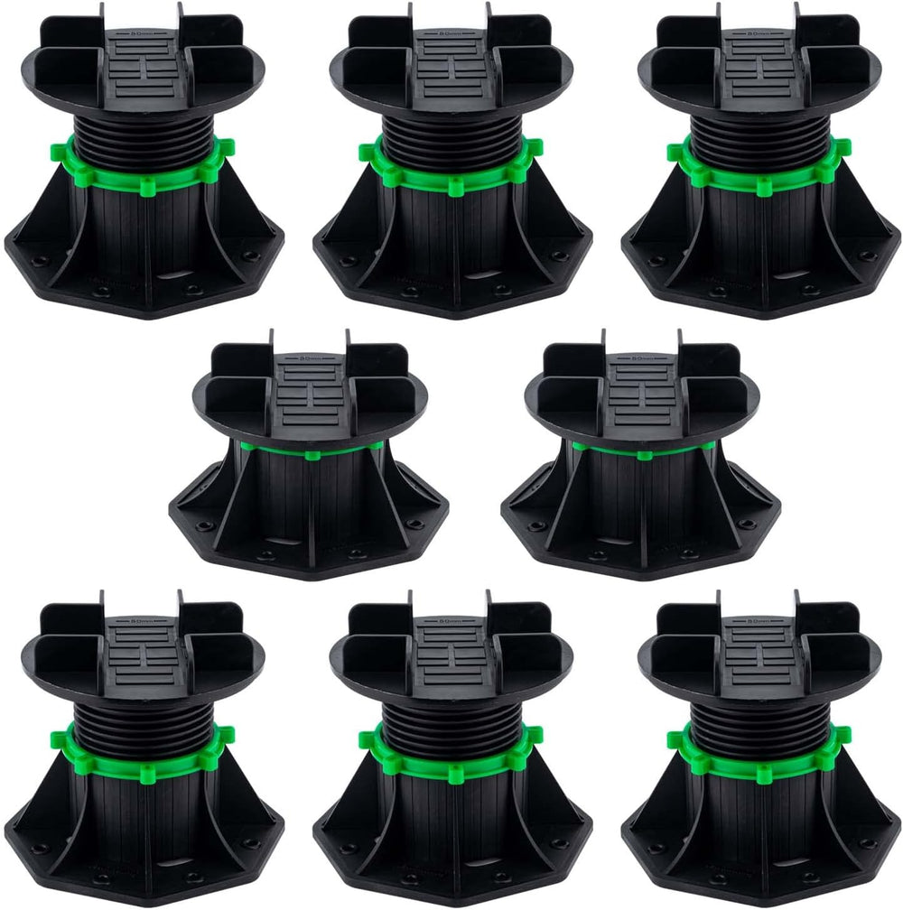 8Pack Adjustable Plastic Pedestal Paver,Floor Slate Support Floor Lift,Deck S...