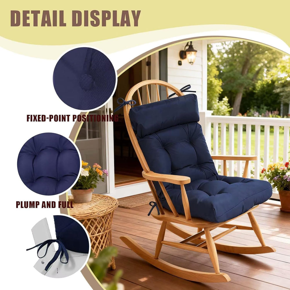 Outdoor Adirondack Chair Cushion Rocking Chair Cushion for Patio