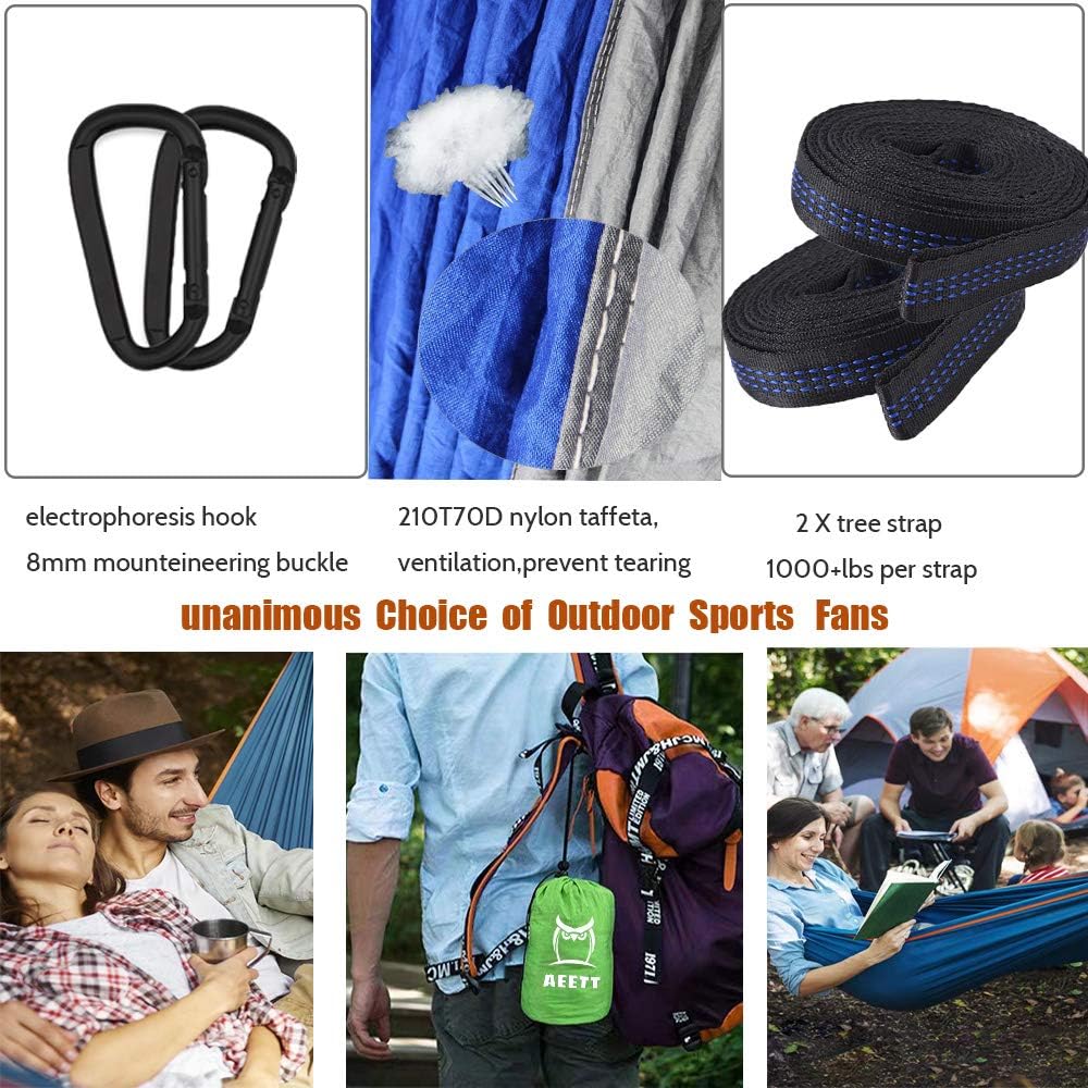 Camping Hammock with Mosquito Net and Rain Fly - Travel Hammock Bug Net - Ham...
