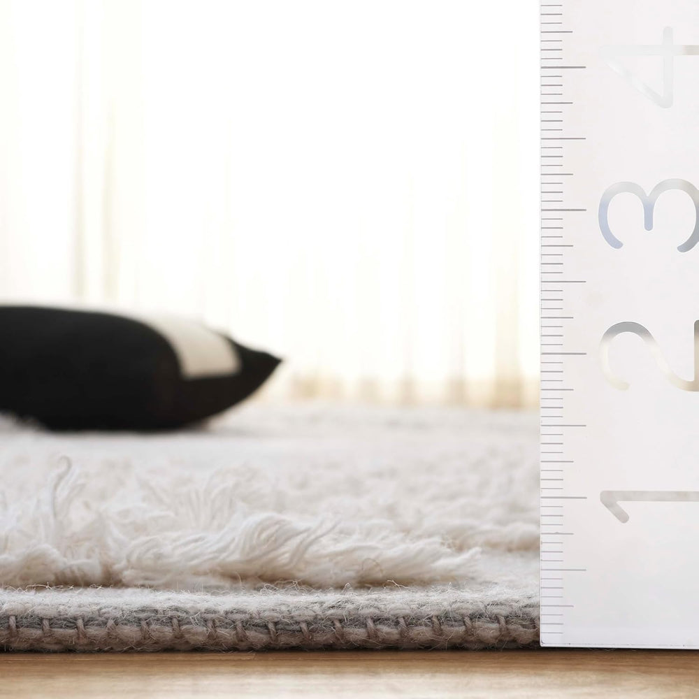 SAFAVIEH Kenya Collection Area Rug - 9' x 12', Grey & Ivory, Hand...