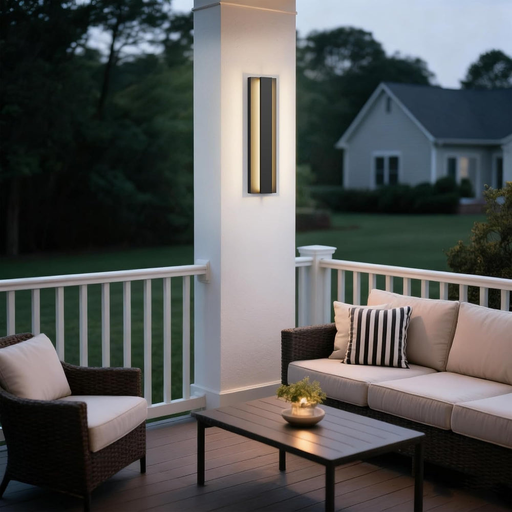 LamQee 18.5 Inch Modern Outdoor Wall Lights Exterior Lighting Fixtures, 3000K...