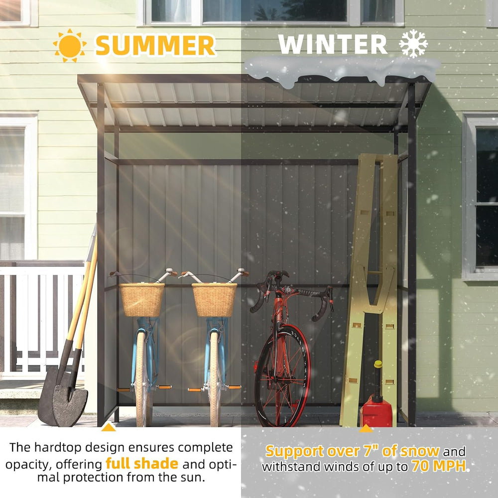 AECOJOY 6' x 6' Outdoor Hardtop Grill Gazebo, Small Pergolas and Gaze...