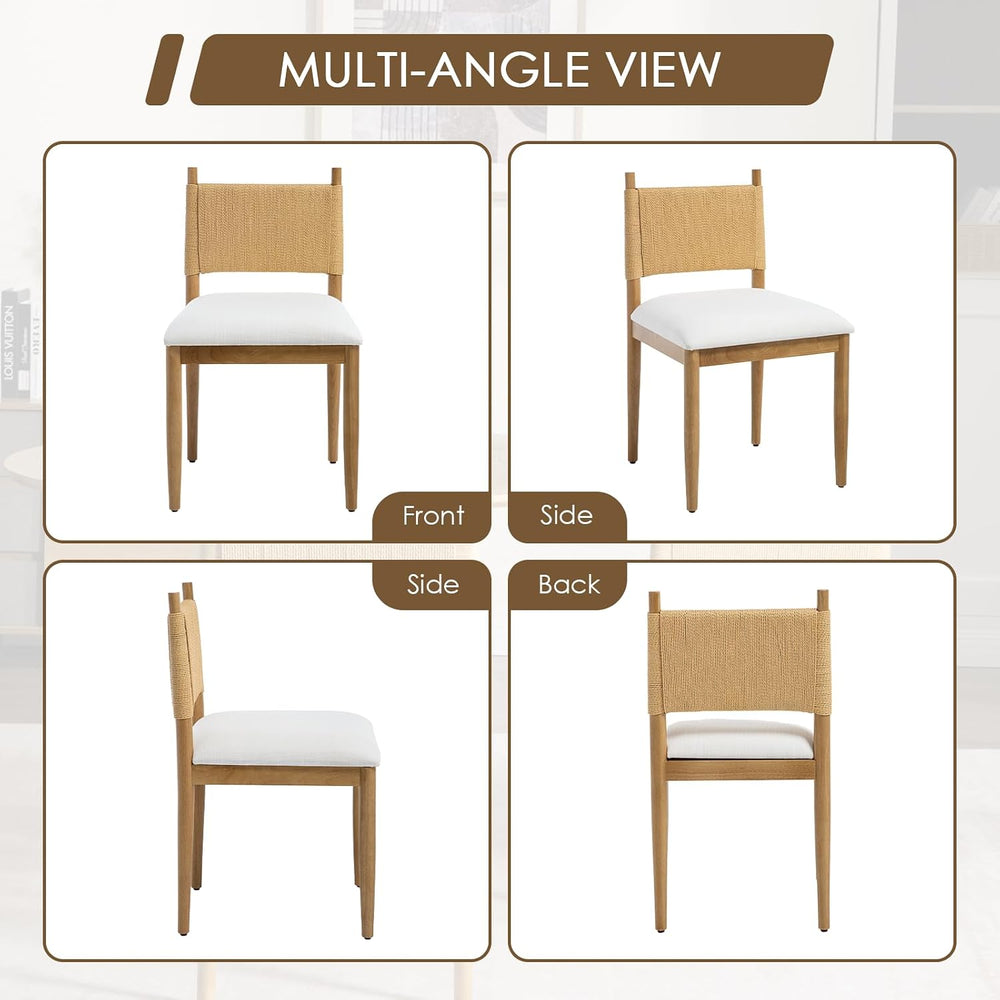 CIMOTA Modern Dining Chairs Set of 6, Mid Century Upholstered Dining Room Cha...