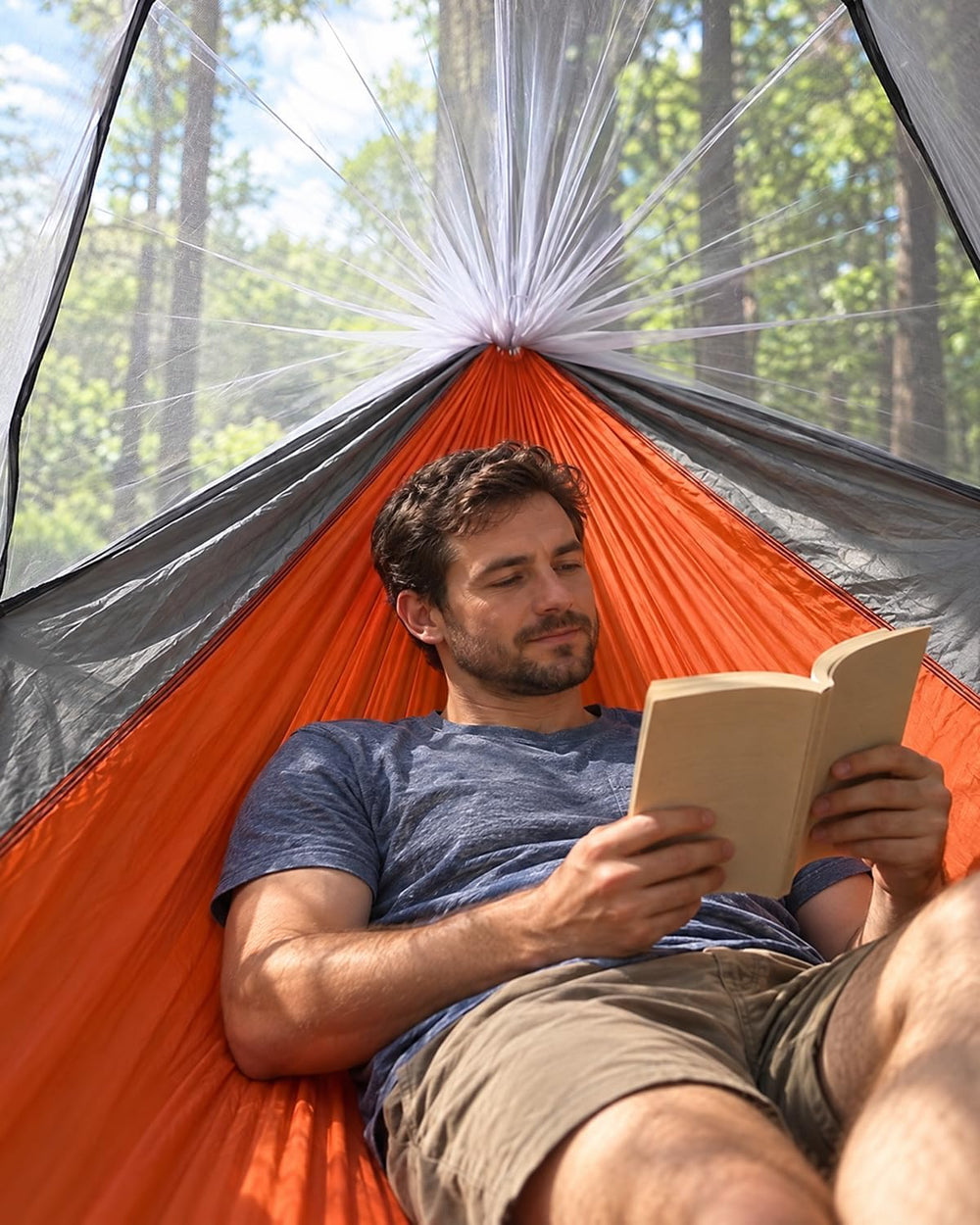 Lulladle Camping Hammock - 500lbs Capacity Portable Hammock with 2 Tree Strap...