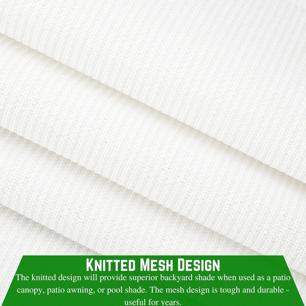 Farm Plastic Supply - White Shade Cloth - 50% - Mesh Fabric for Fence Privacy...