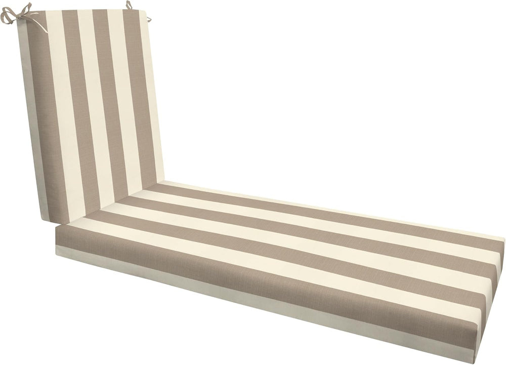 Honeycomb Outdoor Heritage Chaise Cushion for Patio Furniture, 21.5 x 70