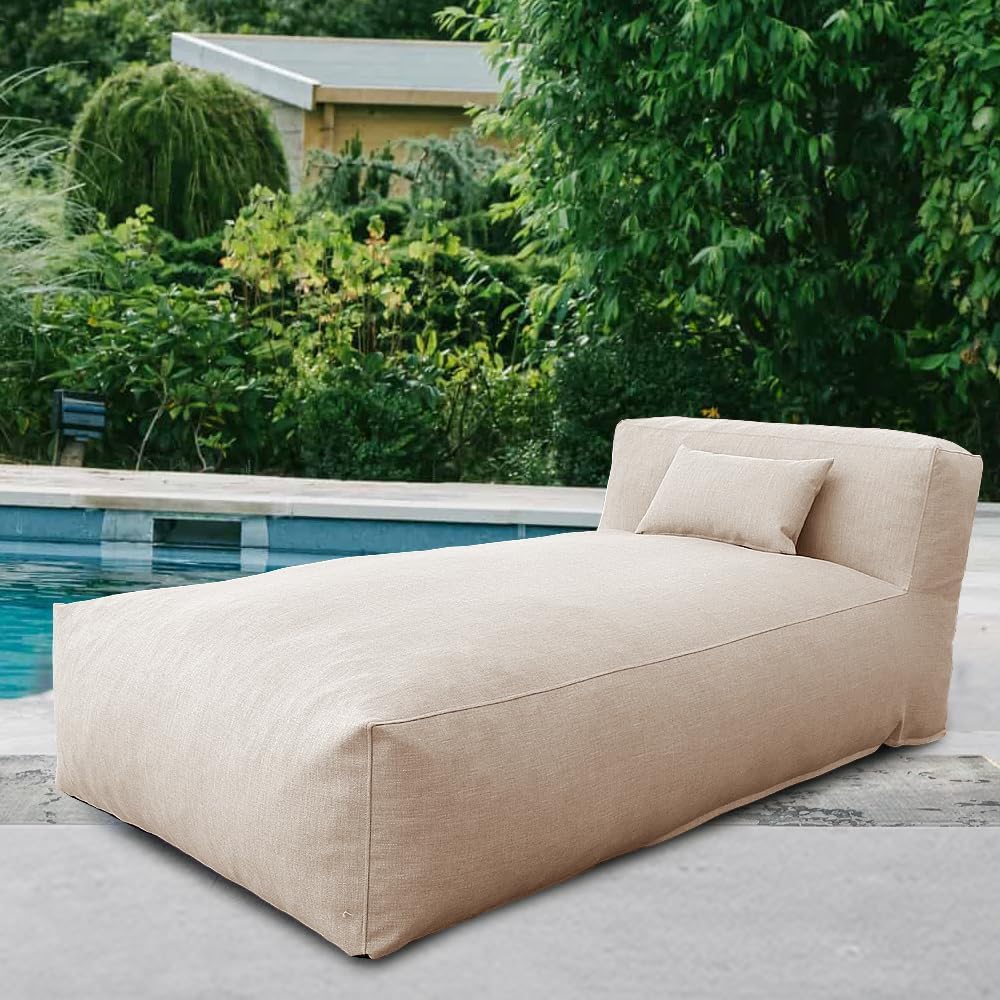 Dineli Modern ANNY-H Lounge Chair Outdoor Bed Lounger Outdoor Couch Sofa