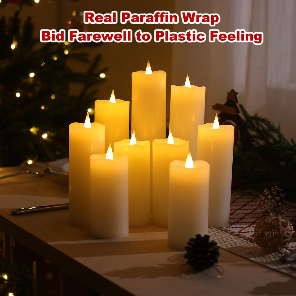 Rechargeable Flameless Candles with Remote and Timer USB-C Candles