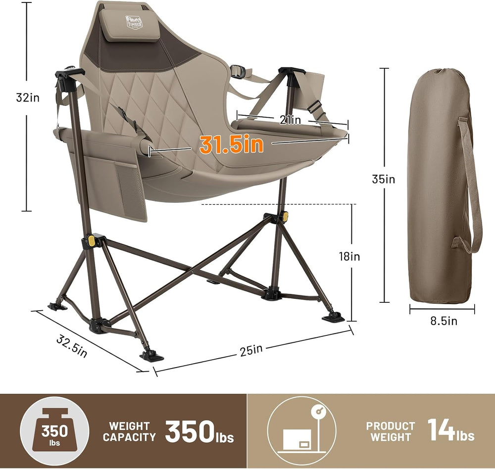 Timber Ridge Hammock Camping Chair, Portable Oversized Swinging Camp Chairs