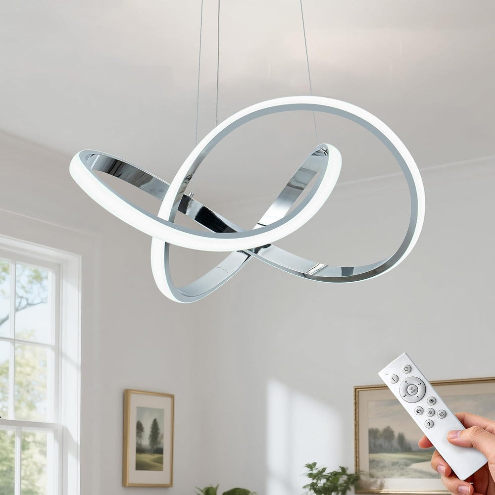 MAYNA Modern LED Chandelier,3000K-6000K Dimmable with Remote Control