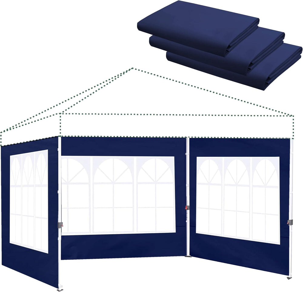 Church Window Canopy Sidewalls for 8x8 Pop Up Canopy