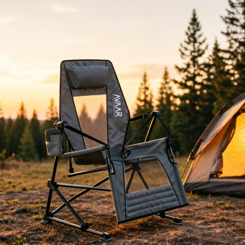 Go-Horizon Hammock Reclining Camping Chair 400 lbs,Full Lie-Flat Folding Chai...