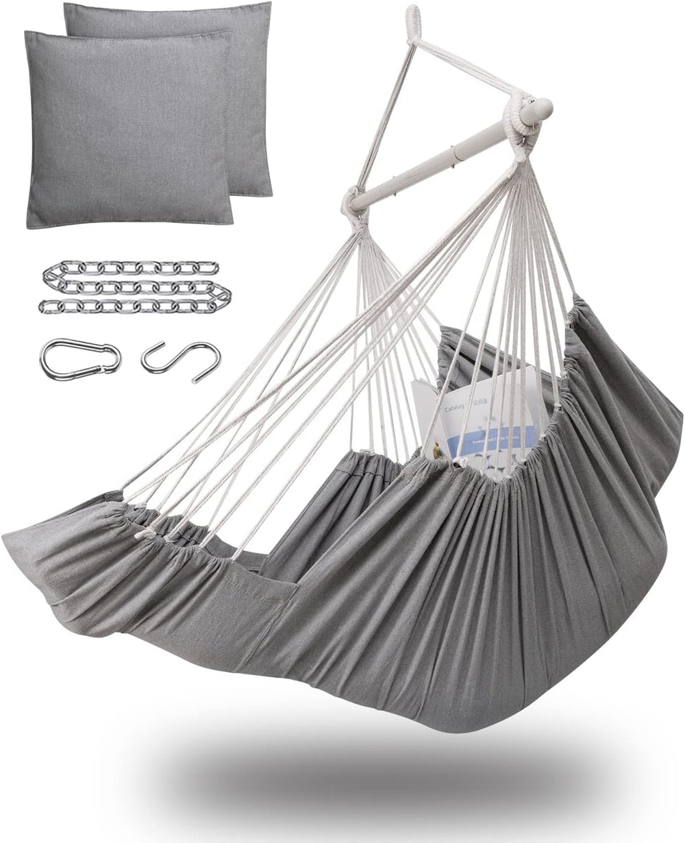 Miztli Hammock Chair Hanging Chair Swing for Bedroom with Foot Rest, Max 500 ...