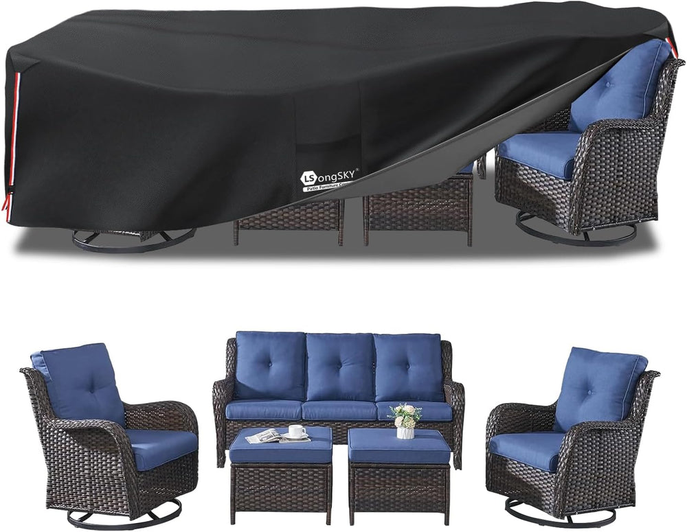 Outdoor Furniture Covers Waterproof,600D Heavy Duty Patio Furniture Covers fo...
