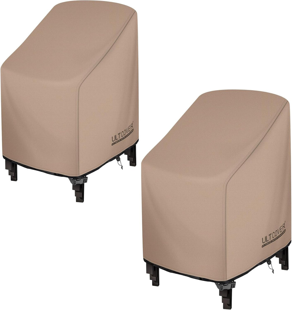 ULTCOVER Stackable Patio Chair Cover 26W x 30D x 45H in, 2-Pack