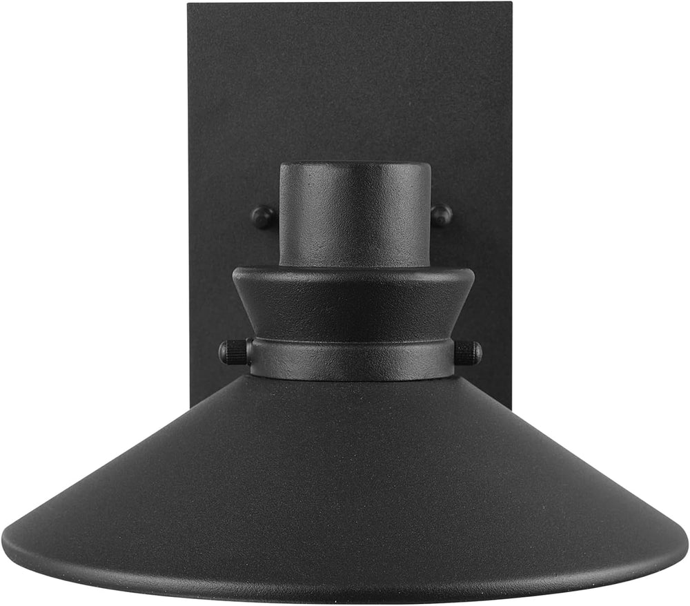 Globe Electric 44686 Harris LED Integrated Outdoor Wall Sconce, Matte Black, ...