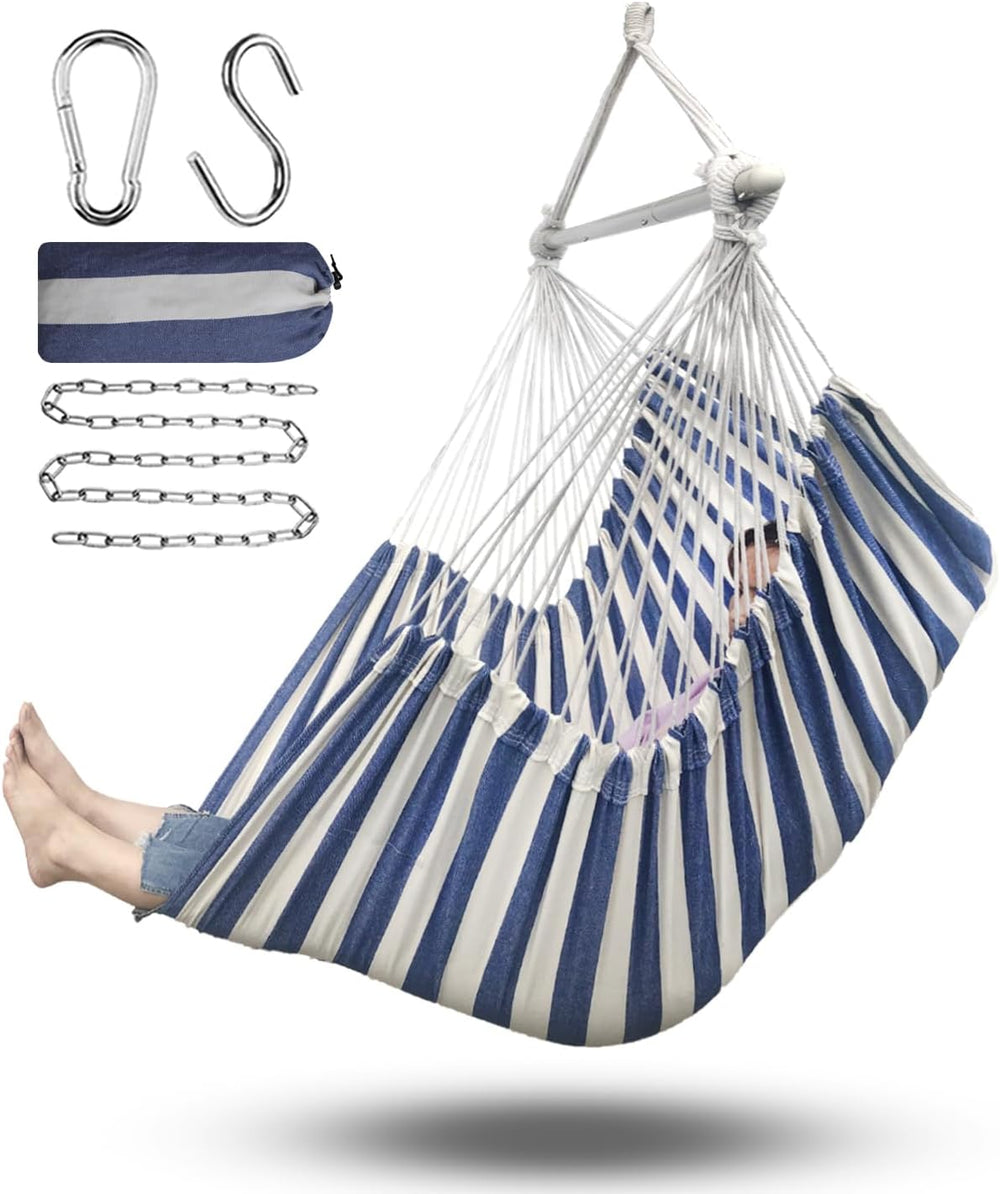 ADVOKAIR Hammock Chair Swing XXL, 1/3 Larger Than Standard, 500lbs