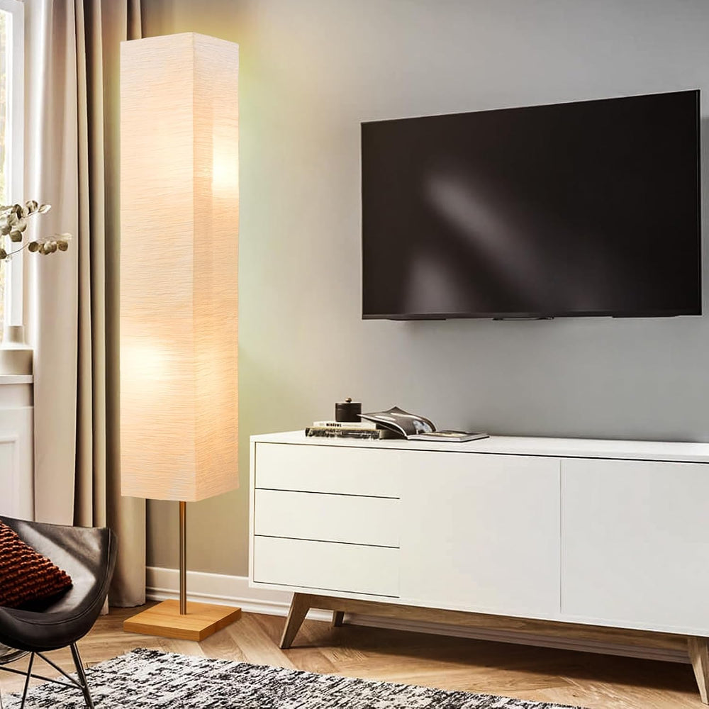 Floor Lamp for Living Room, Standing Lamp for Bedroom Column Tall Lamp