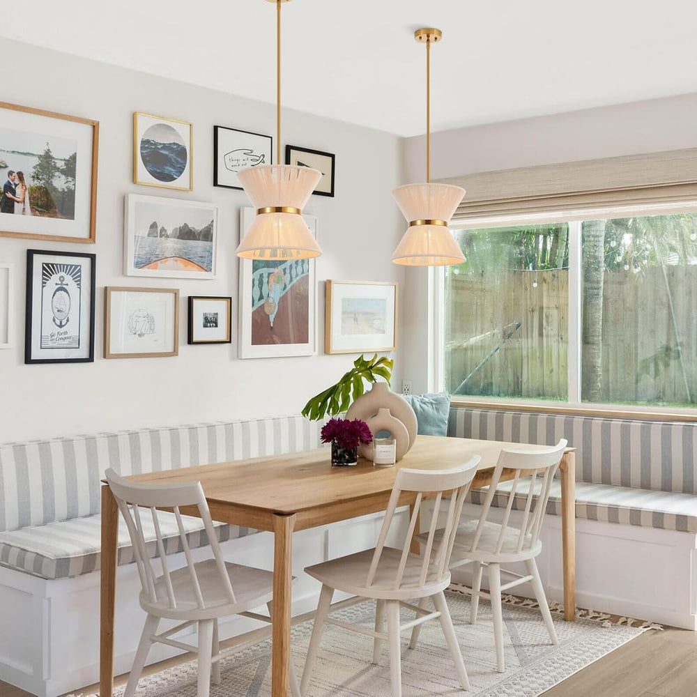 Hand Woven Boho Pendant Light Coastal Mini Modern Chandelier Adjustable Trans...