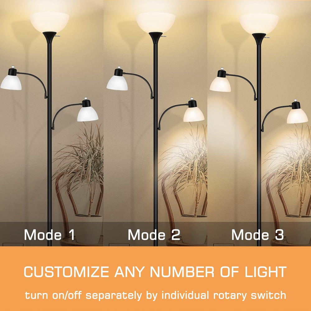 Luvkczc Floor Lamps for Living Room, 72" Tall Torchiere Floor Lamp