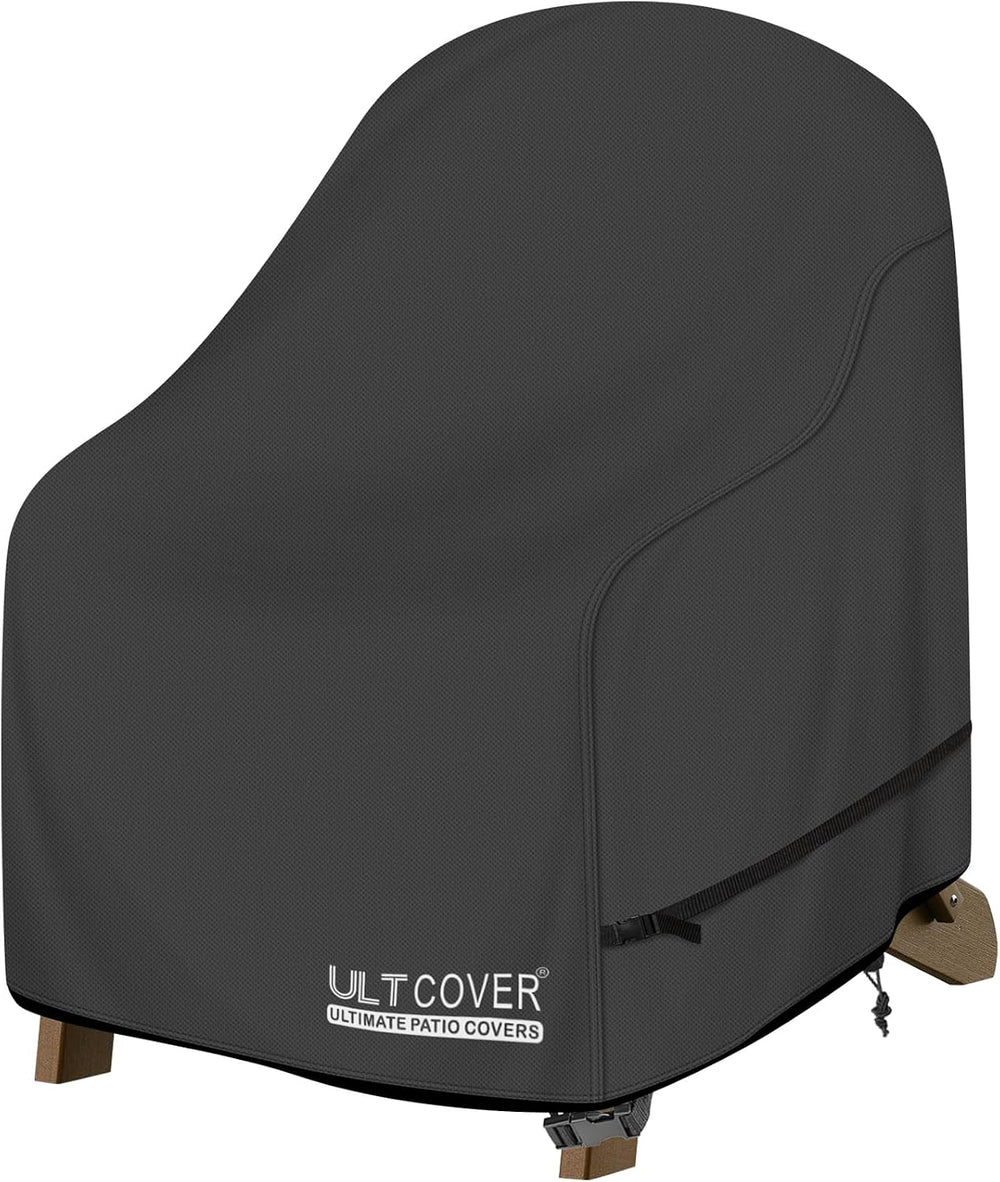 ULTCOVER Patio Adirondack Chair Cover 32W x 38D x 36H in, Black