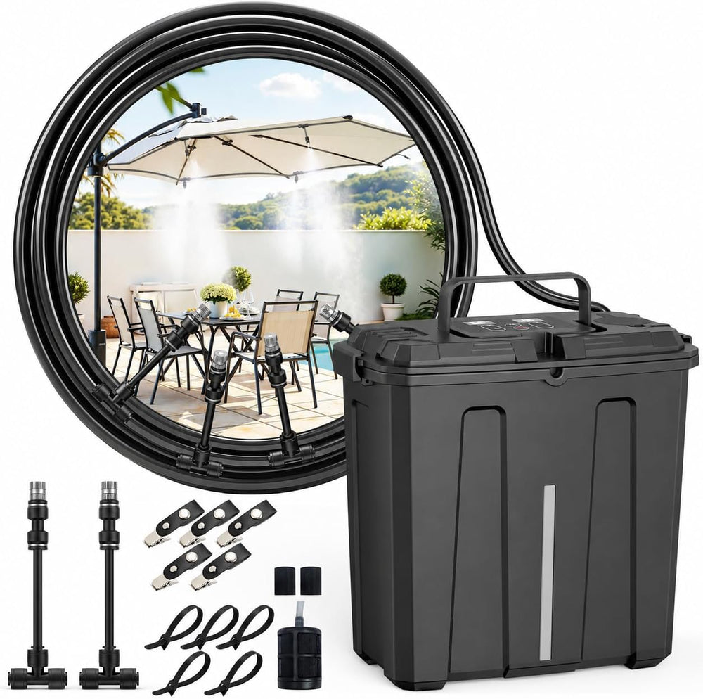 Ausic Portable Misting System, Outdoor Water Misters for Outside Patio Umbrel...