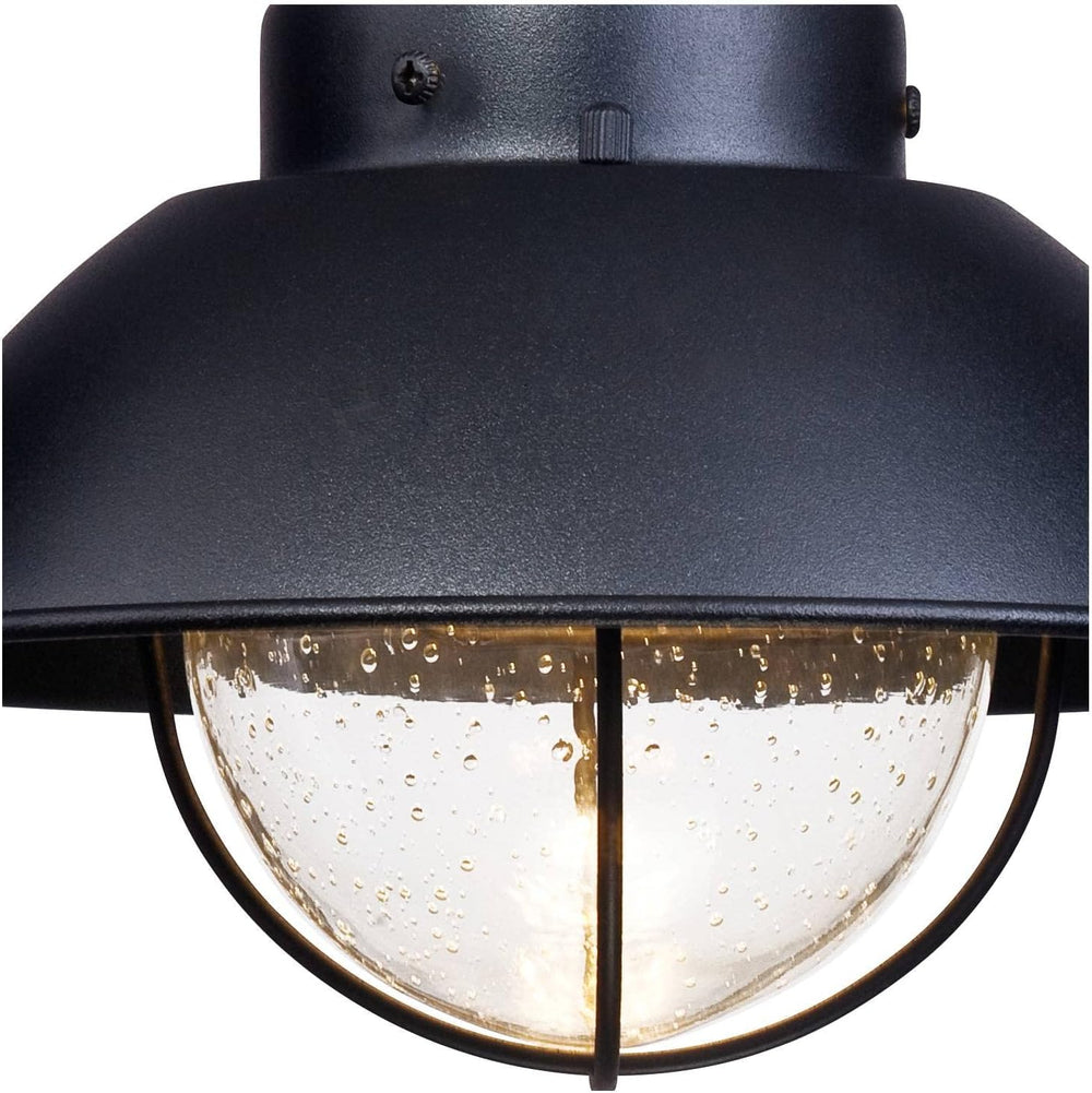 Fordham 8" High Black LED Farmhouse Outdoor Wall Light Fixture