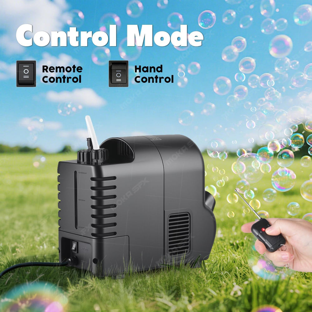 Moka Intelligent Fuel-efficient Bubble Machine with Remote Control & Batt...