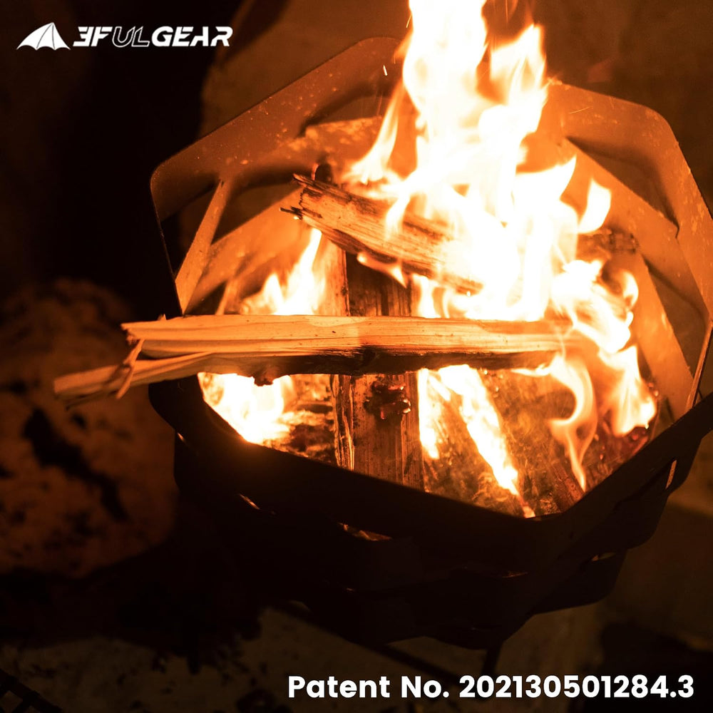 Fire Pit, Halo Fire Place Outdoor Portable Wood Fire Pits Includes A Grill, A...